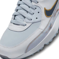 Nike Air Max 90G NRG Golf Shoes -FootJoy || Callaway || Ping Sales Nike Golf Air Max 90 G NRG Golf Shoes Pure Platinum Dark Obsidian White 8