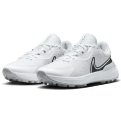 Nike Infinity Pro 2 Golf Shoes -FootJoy || Callaway || Ping Sales Nike Golf Infinity Pro 2 Golf Shoes White Black Platinum Wolf Grey 3