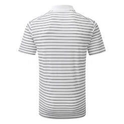 Nike Dry Victory Stripe Golf Polo Shirt -FootJoy || Callaway || Ping Sales Nike SS22 Dry Victory Stripe Golf Polo Shirt DH0829 100 M White Black back