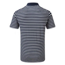 Nike Dry Victory Stripe Golf Polo Shirt -FootJoy || Callaway || Ping Sales Nike SS22 Dry Victory Stripe Golf Polo Shirt DH0829 451 M Obsidian White Back