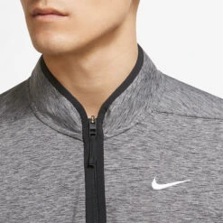 Nike Dry Victory Heather 1/2 Zip Golf Sweater 10 Nike Dry Victory Heather 1/2 Zip Golf Sweater -FootJoy || Callaway || Ping Sales Nike SS22 Victory Heather 1 2 Zip Golf Sweater Black Black White DH1261 010 SWNIK247 M Model 2