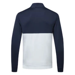 Puma Gamer Colour Block 1/4 Zip Golf Popover -FootJoy || Callaway || Ping Sales PUMA SS22 Gamer Colorblock 1 4 Zip Sweater Code 532985 02 SWPUM236 M Navy Blazer Bright White Back