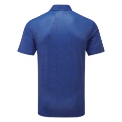 Ping Geo Golf Polo Shirt 5 Ping Geo Golf Polo Shirt -FootJoy || Callaway || Ping Sales Ping SS22 Geo Polo Shirt P03520 BSN Code SHPIN293 M Blue Surf Navy Back