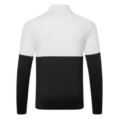 Ping Nexus 1/2 Zip Golf Sweater -FootJoy || Callaway || Ping Sales Ping SS23 Nexus 1 4 Zip Sweater P03578 090 SWPIN173 Black White Back