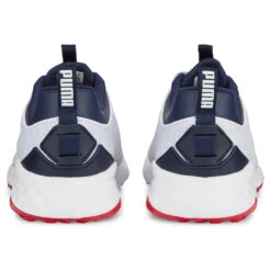 Puma Fusion Pro Golf Shoes -FootJoy || Callaway || Ping Sales Puma Fusion Pro Golf Shoes White Navy Red 4