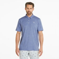 Puma AP Cloudspun King Golf Polo Shirt -FootJoy || Callaway || Ping Sales Puma SS22 AP King Cloudspun Polo Shirt 535505 02 Code SHPUM632 L Lavender Pop Heather Model 1