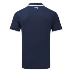 Puma AP Signature Tipped Golf Polo Shirt 5 Puma AP Signature Tipped Golf Polo Shirt -FootJoy || Callaway || Ping Sales Puma SS22 AP Signature Tipped Polo Shirt 598154 10 Code SHPUM589 M Navy Blazer Back