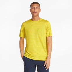 Puma EGW Cloudspun Pushcart Pocket Golf Polo Shirt -FootJoy || Callaway || Ping Sales Puma SS22 EGW Cloudspun Pushcart Pocket Tee Shirt 599275 05 Code SHPUM568 M Bamboo Heather Model 1