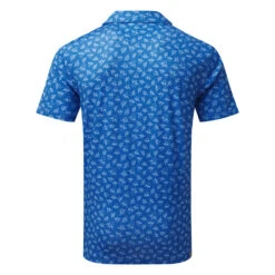 Puma MATTR Pollinators Golf Polo Shirt -FootJoy || Callaway || Ping Sales Puma SS22 Mattr Pollination Polo 533852 02 Code SHPUM629 M Bright Cobalt Bright White Back
