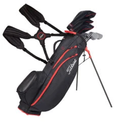 Titleist Players 4 Carbon S Golf Stand Bag 11 Titleist Players 4 Carbon S Golf Stand Bag -FootJoy || Callaway || Ping Sales Titleist 2022 Players 4 Carbon S Stand Bag Black Black Red 6