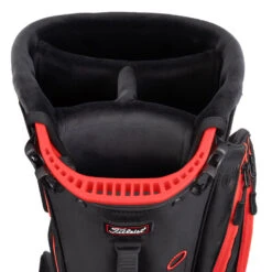 Titleist Players 4 Carbon Golf Stand Bag 8 Titleist Players 4 Carbon Golf Stand Bag -FootJoy || Callaway || Ping Sales Titleist 2022 Players 4 Carbon Stand Bag Black Black Red 4
