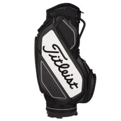 Titleist Tour Series Midsize Staff Golf Cart Bag -FootJoy || Callaway || Ping Sales Titleist 2022 Tour Series Midsize Staff Cart Bag Black White 3