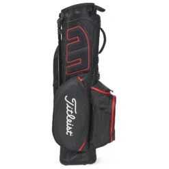 Titleist Players 4 StaDry Golf Stand Bag -FootJoy || Callaway || Ping Sales Titleist 2023 Players 4 Stadry Stand Bag Black Black Red 3
