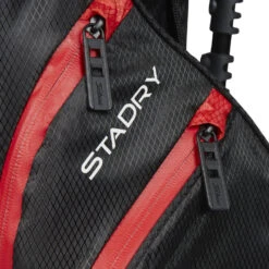 Titleist Players 4 StaDry Golf Stand Bag -FootJoy || Callaway || Ping Sales Titleist 2023 Players 4 Stadry Stand Bag Black Black Red 6