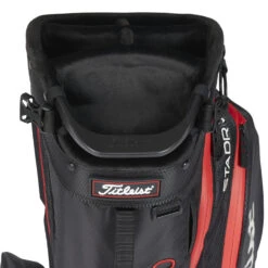 Titleist Players 5 StaDry Golf Stand Bag -FootJoy || Callaway || Ping Sales Titleist 2023 Players 5 Stadry Stand Bag Black Black Red 4