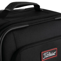 Titleist Players 20 Inch Spinner Travel Case Golf Bag -FootJoy || Callaway || Ping Sales Titleist Players 20 Inch Spinner Travel Case Black Red 3