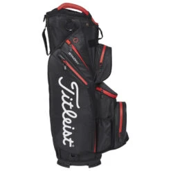 Titleist StaDry 14 Golf Cart Bag 6 Titleist StaDry 14 Golf Cart Bag -FootJoy || Callaway || Ping Sales Titleist StaDry 14 Golf Cart Bag Black Black Red 3