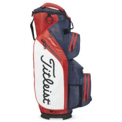 Titleist StaDry 14 Golf Cart Bag -FootJoy || Callaway || Ping Sales Titleist StaDry 14 Golf Cart Bag Navy Red White 3