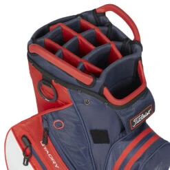 Titleist StaDry 14 Golf Cart Bag -FootJoy || Callaway || Ping Sales Titleist StaDry 14 Golf Cart Bag Navy Red White 4