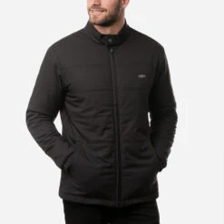 TravisMathew Interlude Full Zip Golf Jacket -FootJoy || Callaway || Ping Sales Travis Mathew SS21 Interlude Sweater Jacket 1MT003 0BLK Code SWTRA018 M Black Model 1