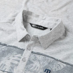FootJoy || Callaway || Ping Sales -FootJoy || Callaway || Ping Sales Travis Mathew SS21 Make Camp Golf Polo Shirt 1MW145 Code SHTRA048 Heather Light Grey Detail