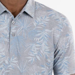 TravisMathew Patio Time Golf Polo Shirt -FootJoy || Callaway || Ping Sales Travis Mathew SS21 Patio Time Golf Polo Shirt 1MW148 SHTRA058 L Heather Medium Grey Model 2