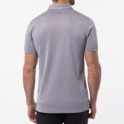 TravisMathew Private Dock Golf Polo Shirt 11 TravisMathew Private Dock Golf Polo Shirt -FootJoy || Callaway || Ping Sales Travis Mathew SS21 Private Dock Golf Polo Shirt 1MW149 SHTRA054 M Heather Medium Grey Model 3