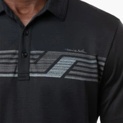 TravisMathew River Basin Golf Polo Shirt 10 TravisMathew River Basin Golf Polo Shirt -FootJoy || Callaway || Ping Sales Travis Mathew SS21 River Basin Golf Polo Shirt 1MW150 SHTRA059 L Black Model 2