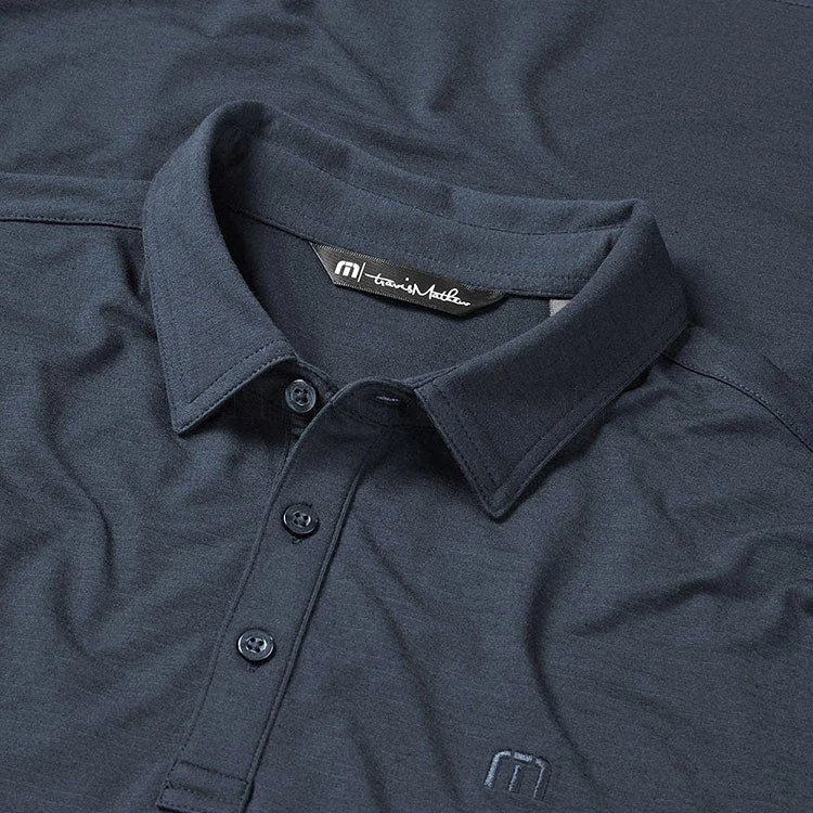 TravisMathew The Heater Golf Polo Shirt Black 2 TravisMathew The Heater Golf Polo Shirt Black - Image 2