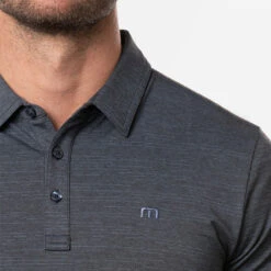 TravisMathew The Heater Golf Polo Shirt Black 10 TravisMathew The Heater Golf Polo Shirt Black -FootJoy || Callaway || Ping Sales Travis Mathew SS21 The Heater Golf Polo Shirt 1MW395 Code SHTRA036 M Vintage Indigo Black model 2