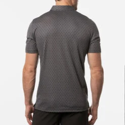 TravisMathew Two Hour Delay Golf Polo Shirt -FootJoy || Callaway || Ping Sales Travis Mathew SS21 Two Hour Delay Polo Shirt 1MV108 Code SHTRA033 M Heather Dark Grey Model 3