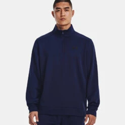Under Armour Fleece 1/4 Zip Golf Sweater 9 Under Armour Fleece 1/4 Zip Golf Sweater -FootJoy || Callaway || Ping Sales Under Armour AW22 1 4 Zip Sweater 1373358 410 SWUND174 XXL Midnight Navy Black Model 1