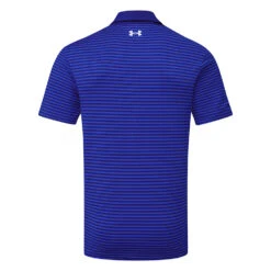 Under Armour Playoff 2.0 Hollen Stripe Golf Polo Shirt -FootJoy || Callaway || Ping Sales Under Armour AW22 Playoff 2.0 Hollen Stripe Polo Shirt 1327037 489 SHUND298 Bauhaus Blue Versa Blue Oxford Blue Back