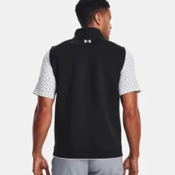 Under Armour Storm Daytona 1/2 Zip Golf Vest -FootJoy || Callaway || Ping Sales Under Armour AW22 Storm Daytona Vest Wind Top 1373408 001 WTUND090 Black Black Reflective Model 3