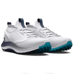 Under Armour Charged Phantom SL Golf Shoes -FootJoy || Callaway || Ping Sales Under Armour Charged Phantom SL Golf Shoes White White Midnight Navy 3
