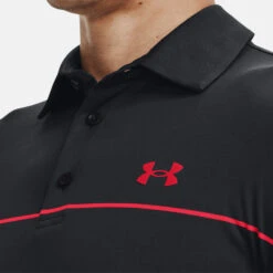 Under Armour Playoff 2.0 Low Round Golf Polo Shirt -FootJoy || Callaway || Ping Sales Under Armour Playoff 2 0 Low Round Golf Polo Shirt SHUND295 Black Steel Bolt Red Model 2