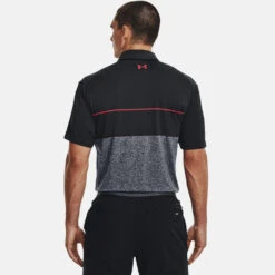 Under Armour Playoff 2.0 Low Round Golf Polo Shirt -FootJoy || Callaway || Ping Sales Under Armour Playoff 2 0 Low Round Golf Polo Shirt SHUND295 Black Steel Bolt Red Model 3