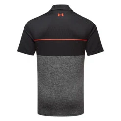 Under Armour Playoff 2.0 Low Round Golf Polo Shirt -FootJoy || Callaway || Ping Sales Under Armour Playoff 2 0 Low Round Golf Polo Shirt SHUND295 Black Steel Bolt Red back