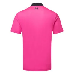 Under Armour Performance 3.0 Colour Block Golf Polo Shirt -FootJoy || Callaway || Ping Sales Under Armour SS23 Performance 3.0 Colour Block Polo Shirt 1377375 001 SHUND312 S Black Rebel Pink Black Back