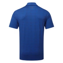 Under Armour Playoff 3.0 Deuces Grid Stripe Golf Polo Shirt -FootJoy || Callaway || Ping Sales Under Armour SS23 Playoff 3.0 Deuces Grid Polo Shirt 1378677 471 SHUND330 S Blue Mirage Midnight Navy Midnight Navy Back