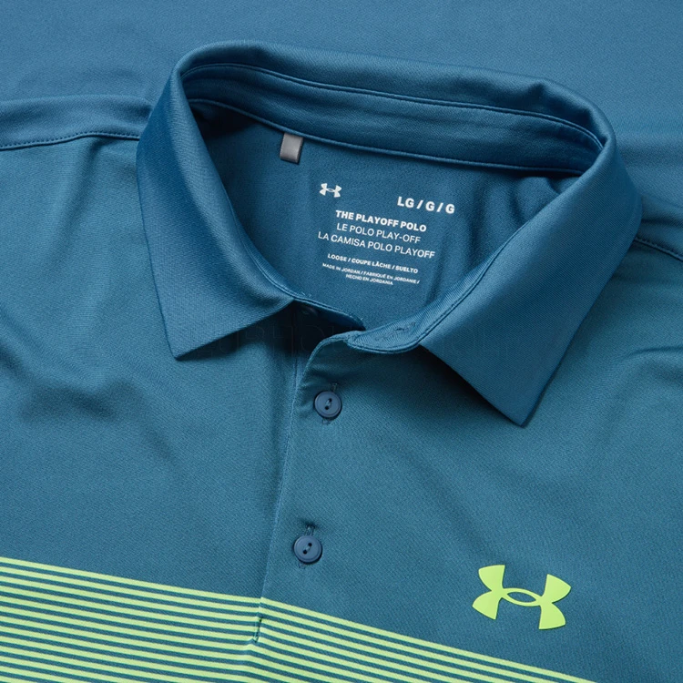Under Armour Playoff 3.0 Low Round Stripe Golf Polo Shirt 2 Under Armour Playoff 3.0 Low Round Stripe Golf Polo Shirt - Image 2