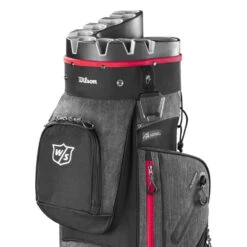 Wilson ILock Golf Cart Bag -FootJoy || Callaway || Ping Sales Wilson 2023 iLock Cart Bag Black Red 5