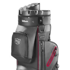 Wilson ILock Dry Golf Cart Bag 10 Wilson ILock Dry Golf Cart Bag -FootJoy || Callaway || Ping Sales Wilson 2023 iLock Dry Cart Bag Black Red 5