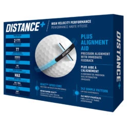 TaylorMade England Distance Plus Golf Balls -FootJoy || Callaway || Ping Sales distanceplusballswhite3