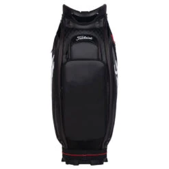 Titleist Jet Black Golf Tour Staff Bag -FootJoy || Callaway || Ping Sales jetblackstafftourbagblackred3